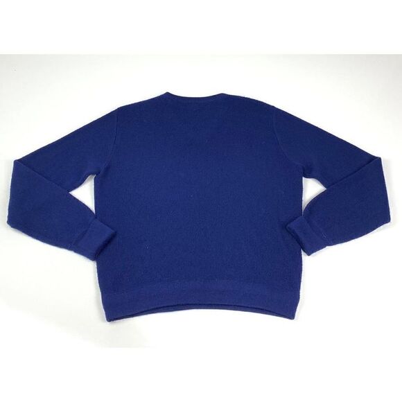 Vintage Izod Lacoste V-Neck Pullover Sweater Mens Medium Navy Blue Casual AT0295 - Picture 8 of 8